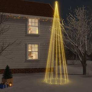 VidaXL Kerstboom met grondpin 1134 LED&apos;s warmwit 800 cm