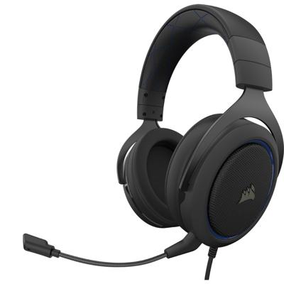 HS50 PRO Stereo Gaming Headset Blue - Hoofdtelefoon - over oor - met bekabeling - 3,5 mm-stekker - blauw