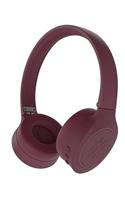 Kygo A4/300 draadloze on-ear hoofdtelefoon (opvouwbare Bluetooth hoofdtelefoon met microfoon voor iPhone iOS en Android, 16 uur batterijduur) rood