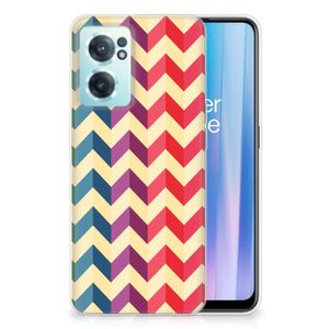 OnePlus Nord CE 2 5G TPU bumper Zigzag Multi Color