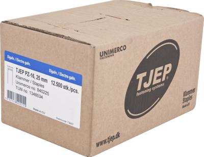 Tjep PZ-16 25mm Nieten Verzinkt 12500 Stuks 840225 Tjep PZ-16 25mm Nieten Verzinkt 12500 Stuks 840225