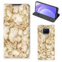 Xiaomi Mi 10T Lite Standcase Marmer Goud - thumbnail