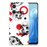 Silicone Back Case OPPO Reno8 Lite Skull Red - thumbnail