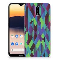 Nokia 2.3 TPU Hoesje Abstract Green Blue