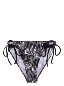 PUCCI bas de bikini noué à fleurs - Noir