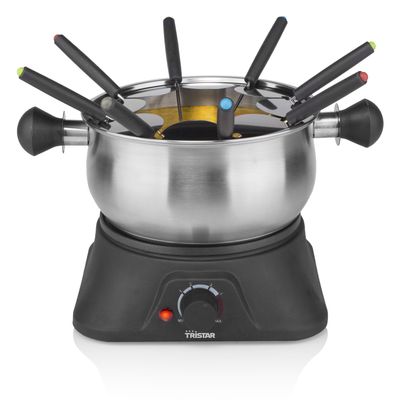 Tristar FO-1109 Fondue 1400 W 8 fonduevorkjes Zwart, RVS