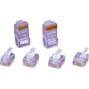 encitech RJ458P8CR RJ45-connector 6510-0104-01 Stekker, recht Aantal polen 8P8C Transparant 1 stuk(s)