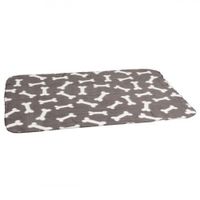 Hondendeken Fleece Botmotief Grijs 150 x 130 cm Flamingo Groen