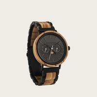 Houten Horloge Carbon Olive
