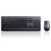 Lenovo KB MICE_BO Combo-Belgium/FAR Set met toetsenbord en muis Radiografisch Multimediatoetsen, Spatwaterdicht AZERTY, Belgisch Zwart