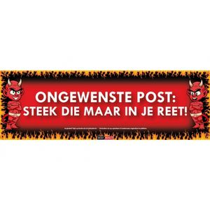 Sticky Devil Ongewenste post: steek die maar in je reet!   -