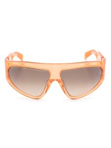 Balmain Eyewear lunettes de soleil oversize à verres miroités - Orange