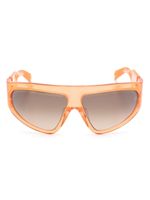 Balmain Eyewear lunettes de soleil oversize à verres miroités - Orange