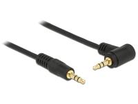 Delock 83760 Stereo Jack Kabel 3,5 mm 3-pin male > male haaks 5 m zwart