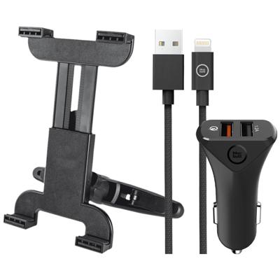 Trust Hoofdsteun Tablet Houder Universeel + Autolader met Lightning Kabel Trust Hoofdsteun Tablet Houder Universeel + Autolader met Lightning Kabel