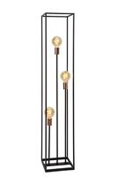 Lucide ARTHUR - Vloerlamp - 3xE27 - Zwart