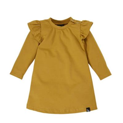 Babystyling baby jurk met biologisch katoen okergeel