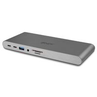 Lindy 43349 laptop dock & poortreplicator Bedraad USB 3.2 Gen 1 (3.1 Gen 1) Type-C Zilver - thumbnail