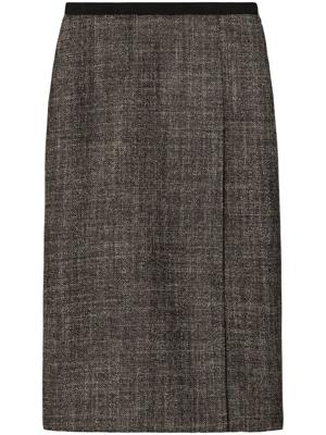 Tory Burch Tweed midi-rok - Bruin