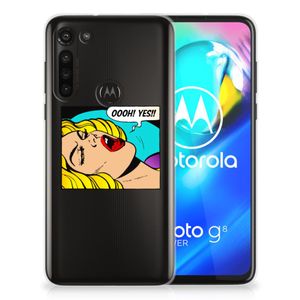 Motorola Moto G8 Power Silicone Back Cover Popart Oh Yes