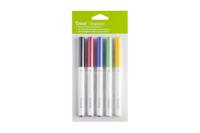 Cricut Explore/Maker Fine Point 5-Pack Classics Stiftset Zwart, Rood, Blauw, Groen, Geel - thumbnail