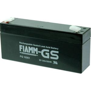 Fiamm PB-6-3 Loodaccu 6 V 3 Ah Loodvlies (AGM) (b x h x d) 134 x 66 x 33 mm Kabelschoen 4.8 mm Onderhoudsvrij, Geringe zelfontlading, VDS-certificering