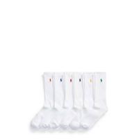 Ralph Lauren sokken Crew - set van 6 wit