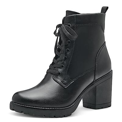 MARCO TOZZI dames 2-25204-41 Lace Boot Heel, Black, 36 EU