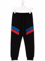 Moncler Enfant pantalon de jogging à patch logo - Noir