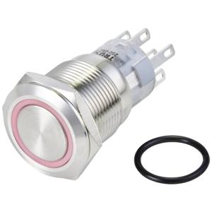 TRU COMPONENTS TC-10090976 LAS1-AGQ-22ZE/R/24V/S Vandalismebestendige druktoets 250 V/AC 3 A 2x aan/aan Continu Rood IP65 1 stuk(s)