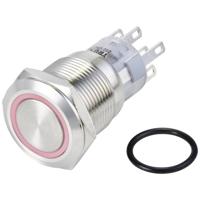 TRU COMPONENTS TC-10090976 LAS1-AGQ-22ZE/R/24V/S Vandalismebestendige druktoets 250 V/AC 3 A 2x aan/aan Continu Rood IP65 1 stuk(s) - thumbnail