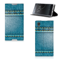 Sony Xperia L1 Hippe Standcase Jeans - thumbnail