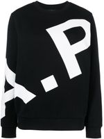 A.P.C. sweat à logo imprimé - Noir - thumbnail