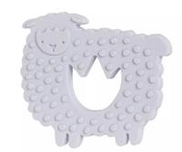 Manhattan Toy bijtring lammetje junior 16,5 x 12,7 cm siliconen