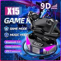 x15 tws draadloze oortelefoon 5.3 bluetooth hoofdtelefoon 65ms lage latentie oordopjes esport gaming headset gamer met microfoon voor xiaomi iphone Lightinthebox - thumbnail