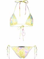 Philipp Plein bikini à imprimé baroque - Jaune