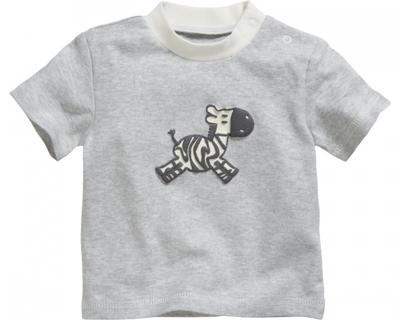 Schnizler T-shirt korte mouwen Zebra junior grijs maat 68 Schnizler T-shirt korte mouwen Zebra junior grijs maat 68