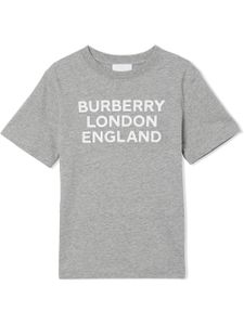 Burberry Kids t-shirt à logo imprimé - Gris