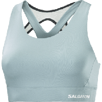 Salomon Cross run bra - BLAUW - Dames