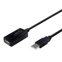 LogiLink 10m USB - USB 2.0 M/F USB-kabel USB A Zwart