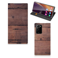 Samsung Galaxy Note 20 Ultra Book Wallet Case Old Wood - thumbnail