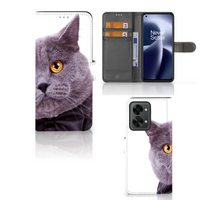 OnePlus Nord 2T Telefoonhoesje met Pasjes Kat - thumbnail