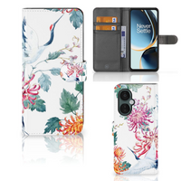 OnePlus Nord CE 3 Lite Telefoonhoesje met Pasjes Bird Flowers