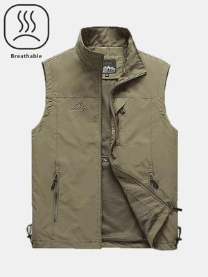 Mannen outdoor ademend sneldrogend werk hesje Mannen outdoor ademend sneldrogend werk hesje