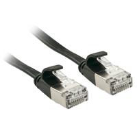 LINDY 47485 RJ45 Netwerkkabel, patchkabel CAT 6A U/FTP 10.00 m Zwart Snagless 1 stuk(s)