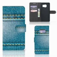 Samsung Galaxy S7 Edge Wallet Case met Pasjes Jeans