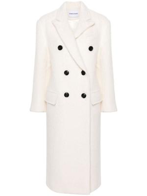 STAND STUDIO Jas met dubbele rij knopen en puntige revers - Beige