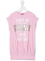 Dkny Kids robe à logo imprimé - Rose - thumbnail