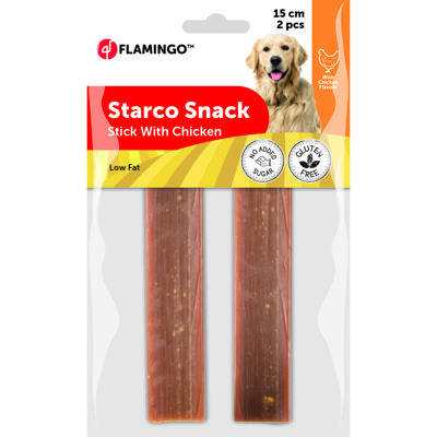 Hondensnack Starco Staaf Kipsmaak 15 cm 2 stuks 215 gr - 2 stuks x 15 cm Flamingo Bruin Hondensnack Starco Staaf Kipsmaak 15 cm 2 stuks 215 gr - 2 stuks x 15 cm Flamingo Bruin