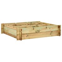 Plantenbak verhoogd 90x90x20 cm gempregneerd hout